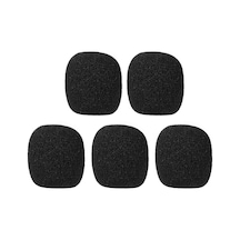 Geeroyoo Mini Mikrofon Köpük Rüzgarlık Seti - 5 Adet Siyah, Çeşitli Mikrofonlar İçin Uygun, Solunum Ve Rüzgar Gürültüsünü Azaltır