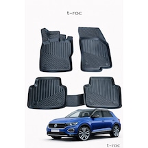 Volkswagen T-roc İle Uyumlu 3d Oto Paspas Premium