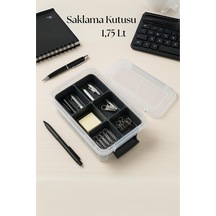 1,75 L Şeffaf Saklama Kutusu & Organizer Düzenleme Kutusu Şeffaf