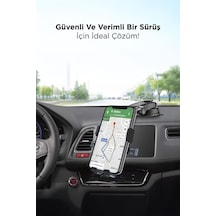 Torima Jx-048 Siyah Araç İçi Vantuzlu 360 Derece Telefon Tutucu