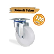 0125 Dönerli Tablalı Frensiz Kemik Tekerlek 125 Mm 170 Kg Diğer