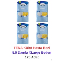 Tena Külot Hasta Bezi Normal 5,5 Damla Xlarge Beden - 120 Adet XL