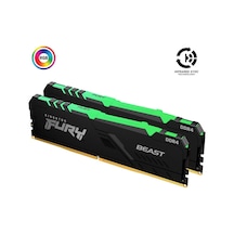 Kingston Fury Beast KF432C16BB2AK2/64 64 GB Rgb 3200 Mhz DDR4 CL16 RAM Bellek