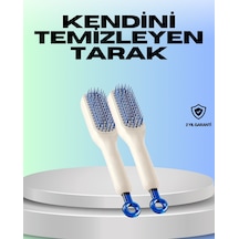 Kendini Temizleyen Ergonomik Saç Tarağı Abs Gövde, Silikon Diş