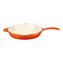 Lava Döküm Yuvarlak Kızartma Tavası Döküm Demir Yekpare Saplı Edition Serisi Çap Ø 30cm. 001
