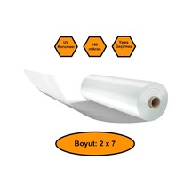 160 Micron Naylon Örtü, Şeffaf Su Geçirmez Naylon, 2x7 Metre