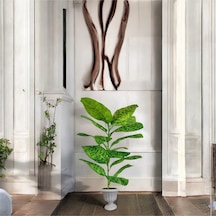Yapay Çiçek Difenbahya Tropik 23 Yapraklı 85 Cm Salon Çiçeği Nergiz Plastik Saksılı Yeşil