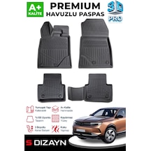 S-dizayn Opel Grandland X Hybrid 3d Pro Havuzlu Paspas 2025 Üzeri A+ Kalite