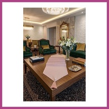 Gees Global Çizgili Tek Runner, Colber Tek Runner 40x140cm Pudra Gbzs