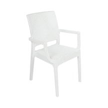 Depootoptan Mandella Elit Rattan Koltuk (2 Adet) Beyaz