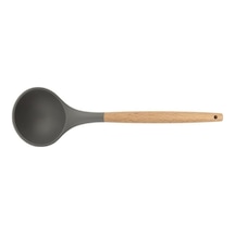 Silikon Kepçe Ahşap Sap - 32 Cm