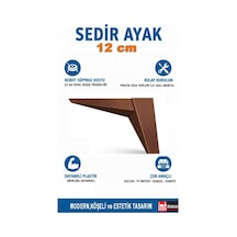 Sedir 12 Cm Ceviz Koltuk Baza Dolap Tv Ünitesi Yatak Odası Konsol Ayağı Ceviz