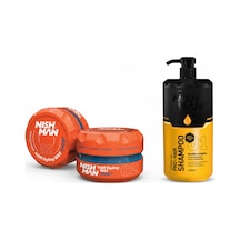 02 Saç Şekillendirici Ultra Sert Parlak Wax 150 Ml X 5 Adet/ + 1250 Ml Tuzsuz Şampuan Hediye