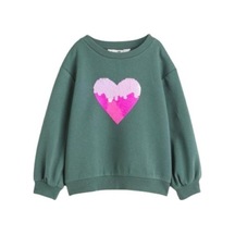 Pullu Çocuk Sweatshirt Yeşil