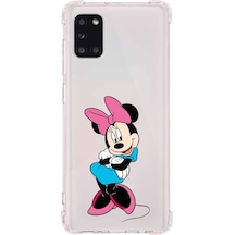 Samsung Uyumlu Galaxy A31 Köşe Korumalı Antişok Kapak Minnie Mouse Tasarımlı Şeffaf Kılıf Samsung Uyumlu Galaxy A31 Köşe Korumalı Antişok Kapak Minnie Mouse Tasarımlı Şeffaf Kılıf