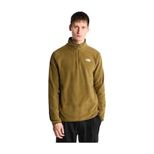 The North Face M Glacıer Fleece 1/4 Zıp Jacket Erkek Outdoor Çeyrek Fermuarlı Polar Üst Nf0a8d0q2ek1 Bej