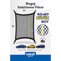 Drive Taraftar Serisi Sarı-lacivert Özel Renkli Tasarım Bagaj Sabitleme Filesi 60x80 Cm