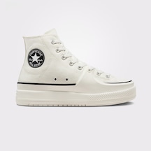 Converse Chuck Taylor All Star Construct Unisex Ekru Sneaker Düz A02832c Krem