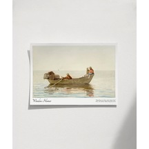 Çerçevesiz Poster Winslow Homer Dory'de Üç Erkek Çocuk