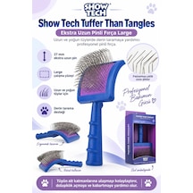 Showtech Tuffer Than Tangles Ekstra Uzun Kedi & Köpek Tarama Fırçası Large