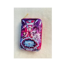 Owlbag Company Owl Bag Hazbin Hotel Desenli Tasarım Suni Deri Cüzdan Çok Renkli
