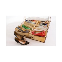 Ayakkabı Saklama Çantası 12 Bölmeli Shoes Under Cpr-837-267fb3 Taş