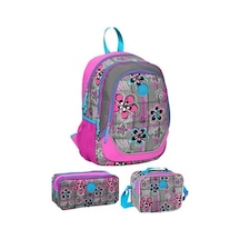 Yaygan Kids Okul Çantası Beslenme Çantası ve Kalemlik Seti