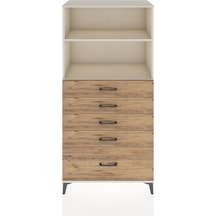 Hyperion Dolap 2 Raflı 5 Çekmeceli 88x44x182 Aytaşı-çam Aytaşı