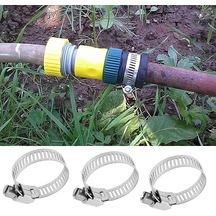 10'lu Metal Hortum Kelepçesi Seti 8-18 Mm / 11-20 Mm / 13-23 Mm / 18-25 Mm / 14-27 Mm Ayarlanabilir Paslanmaz