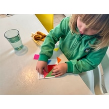 Çocuklar İçin Renkli Tangram Bulmacası