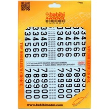 Babibi Ddt01004 1/32 Ölçek, Türk Hava Kuvvetleri Rakam Seti, Dekal Çıkartma