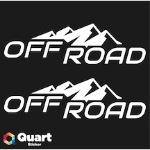 2 Adet Karlı Tepe Off Road Sticker Oto Sticker Araba Sticker