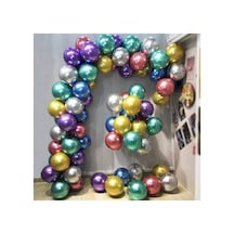12 Inç Standart Boy Krom Balon 50 Adet Karışık A