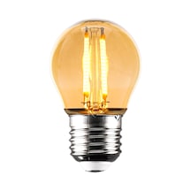 G45 Rustik Led Sarı Top Ampul E27