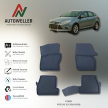 Ford Focus 2014-2018 Uyumlu Havuzlu Oto Paspas