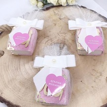 Kristal Tüllü Kalp Etiketli Minik Kuran Bebek Mevlit Şe 20 Adet