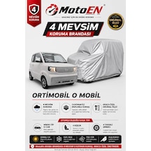 Ortimobil O Mobil Elektrikli Micro Araba Brandası Gri Oto Branda Su Geçirmez Dört Mevsim Uv İki Katmanlı Dış Ortam Örtü
