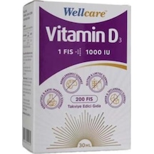 Wellcare Vitamin D3 1000 Iu 30 Ml 2 Adet