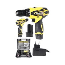 Bulldozer Çift Akülü 24 Setli Şarjlı Vidalama Taşıma Çantalı