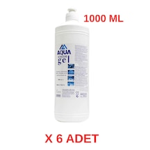 Aquamed 6 Adet Aqua Ultrason Ekg Ve Epilasyon Jeli 1000 Ml Cilt Dostu, Kokusuz, Hipoalerjenik