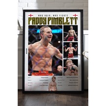 Paddy Pimblett Ufc Siyah Ahşap Çerçeveli Poster, Dekoratif Dövüş Duvar Tablosu