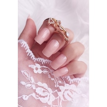 24 Adet Renkli Kare Orta Uzun Takma Tırnak 815 815-5