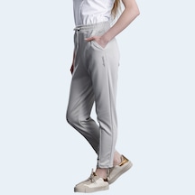 Slazenger KORBIN Kadın Cepli Dar Paça Taş Gri Eşofman Altı