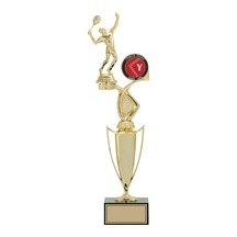 Odak Kupa - Figürlü Kupalar - Tenis Erkek Figürlü Kupalar Fg-043 A - 46 Cm Altın - Beyaz