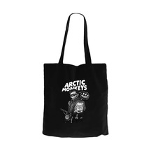 Arctic Monkeys Skull Rider Siyah Fermuarlı Bez Çanta Gabardin