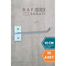Duvar Kancası 10 Cm Duvar Ve Suntaya Monte Askı Vidalı Kanca Raf Kancası Raf Askısı Aksesuar 1