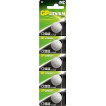 PİL 2032 LİTYUM PARA PİL GP CR2032 (BEŞLİ PAKET)