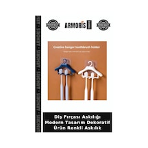 Diş Fırçası Askılığı Modern Tasarım Dekoratif Ürün Renkli Askılık Çok Renkli