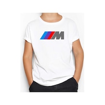 Zepplin Giyim BMW M Power Logo Beyaz Çocuk Tişört Beyaz