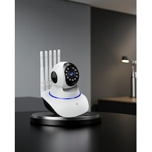 Motorlu 5 Antenli 1080p Wifi Kamera Led Aydınlatmalı Uczzzwifikameraaaaa3